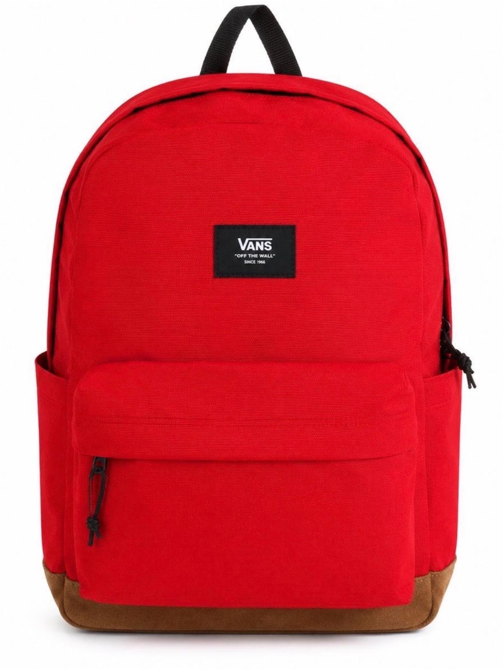 Vans Red Backpack with Brown Suede Base